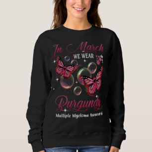 Im März tragen wir Burgundy Butterfly Multiple Mye Sweatshirt