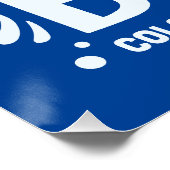 Im März tragen wir ein blaues Kolon-Krebsbewusstse Poster (Ecke)