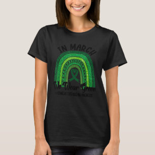 Im März tragen wir eine grüne Nierenerkrankung T-Shirt
