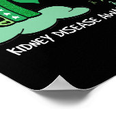 Im März tragen wir eine grüne Regenbogenkrankheit Poster (Ecke)