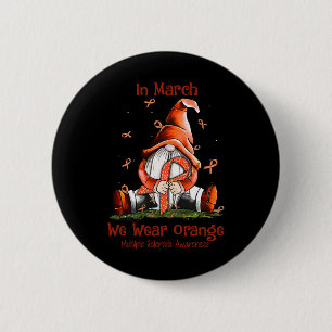Im März tragen wir eine orange Multiple Sklerose a Button