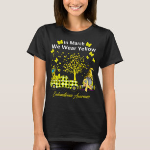 Im März tragen wir Gelbendometriose-Bewusstsein T-Shirt