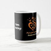 Im März tragen wir orange Multiple Sklerose Aware Kaffeetasse (VorderseiteRechts)