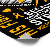 Im März tragen wir Orangen Bruder im Recht Multipl Poster (Ecke)