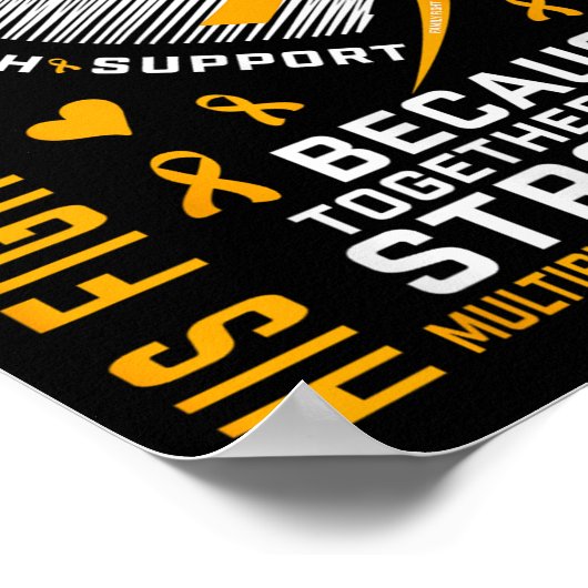 Im März tragen wir Orangen Bruder im Recht Multipl Poster (Ecke)