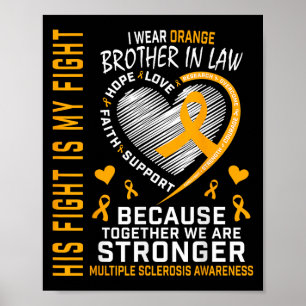 Im März tragen wir Orangen Bruder im Recht Multipl Poster