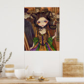 Im Masquerade Ball gothische Mardi gras Art Print Poster (Küche)
