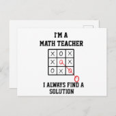 Im Mathematiklehrer finde ich immer eine Lösung Postkarte (Vorne/Hinten)