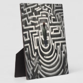 Im Maze Abstrakte Schwarz-Weiß-Kunst verloren Fotoplatte (Seite)