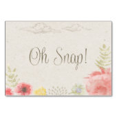 Im "Meadow Summer Wedding Social Media Card" Tischnummer (Rückseite)