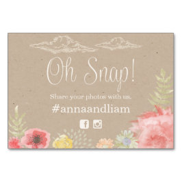 Im "Meadow Summer Wedding Social Media Card" Tischnummer