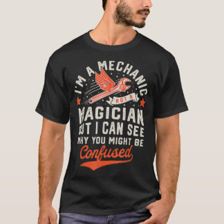 Im Mechaniker kein Zauberer Vintage Geschenke ich T-Shirt