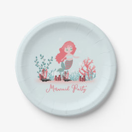 Im Meer Meerjungfrau Prinzessin Birthday Pappteller