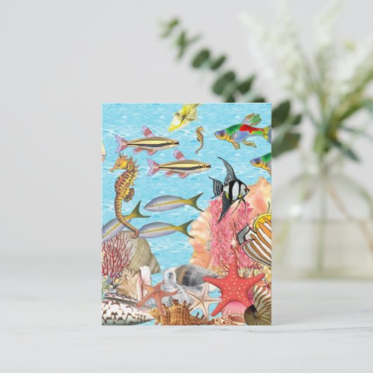 Im Meer Postkarte (Stehend Vorderseite)