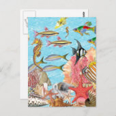 Im Meer Postkarte (Vorne/Hinten)