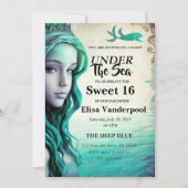 Im Meer Süße 16 Einladung (Vorderseite)