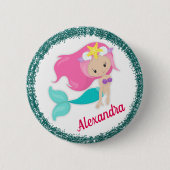 Im Meerjungfrau-Party Button (Vorderseite)