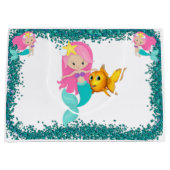 Im Meerjungfrau-Party Große Geschenktüte (Vorderseite)