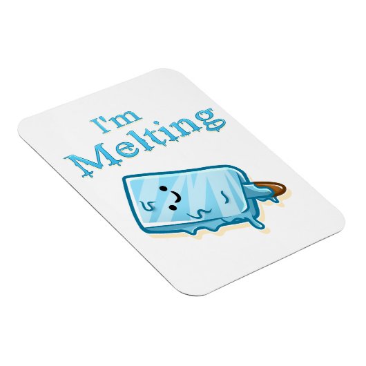 I'm Melting – Cute Popsicle Pun Magnet (Rechte Seite)