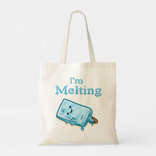 I'm Melting – Cute Popsicle Pun Tragetasche (Rückseite)