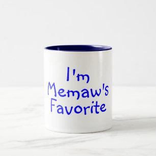 Im Memaws Lieblingsblau Zweifarbige Tasse