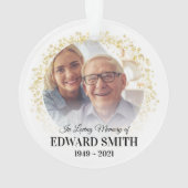 Im Memorial zur Erinnerung an benutzerdefiniertes Ornament (Rückseite)