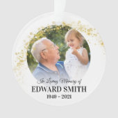 Im Memorial zur Erinnerung an benutzerdefiniertes Ornament (Vorderseite)