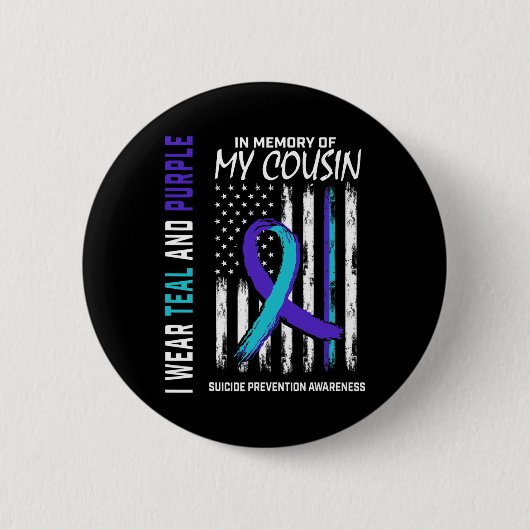 Im Memory Cousin Suizidbewusstsein Button (Vorderseite)