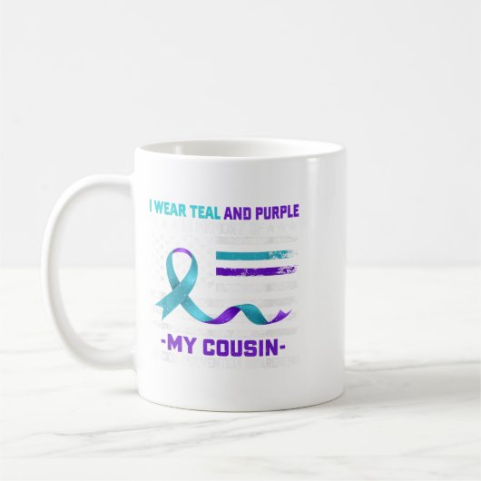 Im Memory Cousin Suizidbewusstsein Kaffeetasse (Links)