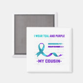 Im Memory Cousin Suizidbewusstsein Magnet (Vorderseite/Rückseite)