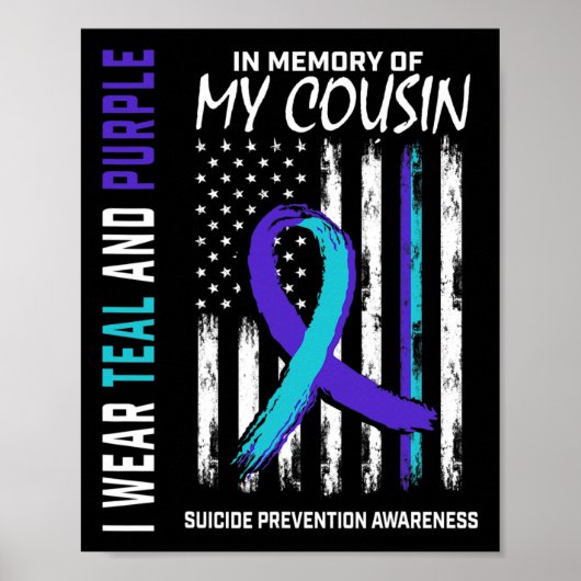 Im Memory Cousin Suizidbewusstsein Poster (Vorne)