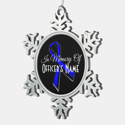 IM MEMORY DER FALLENEN OFFICER PEWTER ORNAMENT (Rechts)
