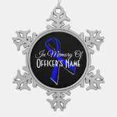 IM MEMORY DER FALLENEN OFFICER PEWTER ORNAMENT (Vorderseite)