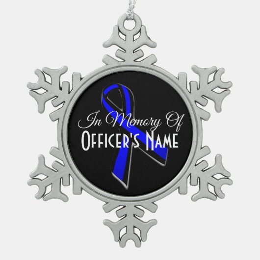 IM MEMORY DER FALLENEN OFFICER PEWTER ORNAMENT (Vorderseite)