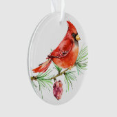 Im Memory Kardinal - Red Bird Ornament (Vorderseite)