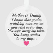 Im Memory Kardinal - Red Bird Ornament (Rückseite)