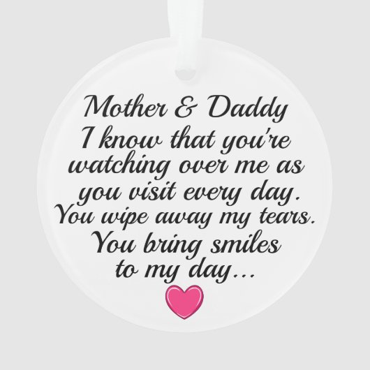 Im Memory Kardinal - Red Bird Ornament (Rückseite)