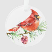 Im Memory Kardinal - Red Bird Ornament (Vorderseite)