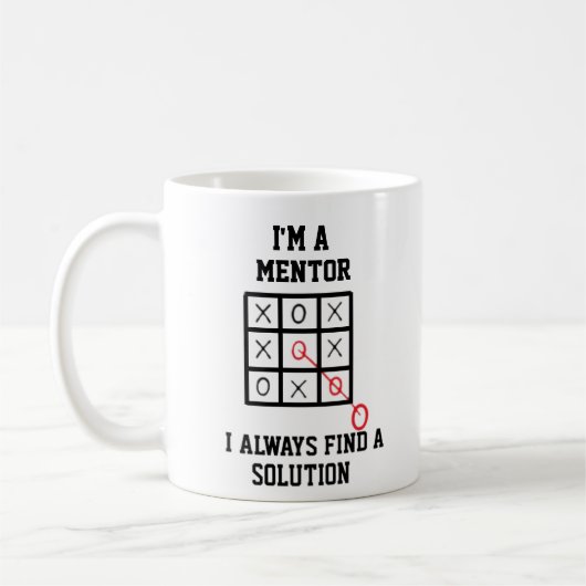 Im Mentor finde ich immer eine Lösung-Tasse Kaffeetasse (Links)