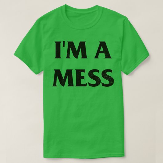 Im Mess Sid Vicious Punk Rock Button T-Shirt (Design vorne)