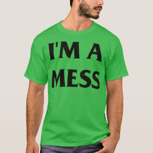 Im Mess Sid Vicious Punk Rock Button T-Shirt