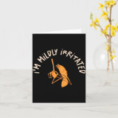 I'm Mildly Irritated Marcus Funny Worm Meme Mens W Karte (Gelbe Blume)