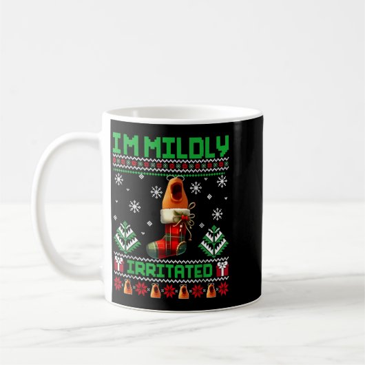 I'm Mildly Irritated Marcus The Worm Christmas Fun Kaffeetasse (Links)