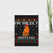 I'm Mildly Irritated Marcus The Worm Christmas Fun Karte (Vorderseite)