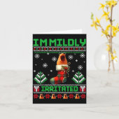 I'm Mildly Irritated Marcus The Worm Christmas Fun Karte (Gelbe Blume)