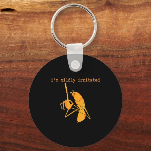 I'm Mildly Irritated Marcus The Worm Funny Marcus Schlüsselanhänger (Vorderseite)