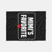 I'm Mimi's Favorite Granhild Grandson Granddaughte Fleecedecke (Vorderseite (Horizontal))