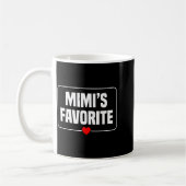 I'm Mimi's Favorite Granhild Grandson Granddaughte Kaffeetasse (Links)