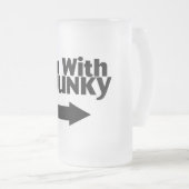 Im mit Drunky Mattglas Bierglas (VorderseiteRechts)