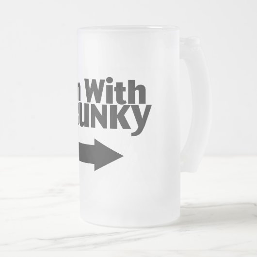 Im mit Drunky Mattglas Bierglas (VorderseiteRechts)